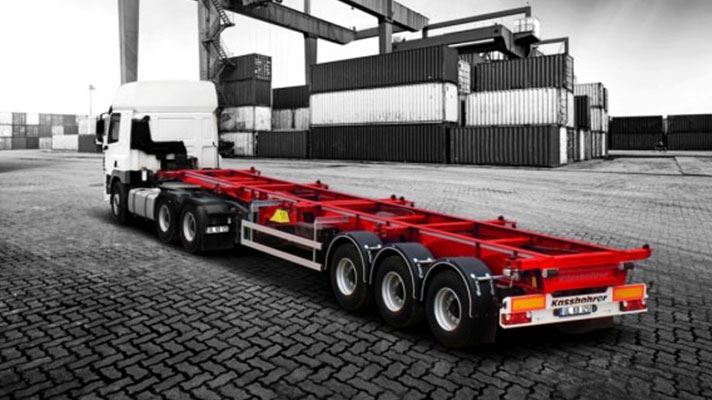 Semiremorci neextensibile pentru containere 