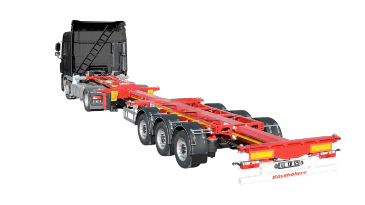 Middle-Rear Extendable Multifunctional Container Chassis